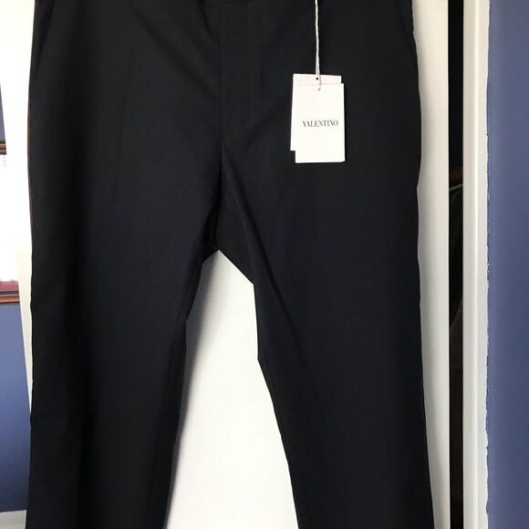 VALENTINO wool dress pants with side stripes Italian size 56 - Picture 9 of 12